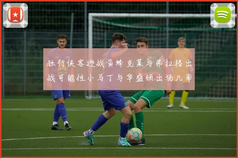 独行侠客迎战黄蜂克莱与弗拉格出战可能性小马丁与华盛顿出场几率高